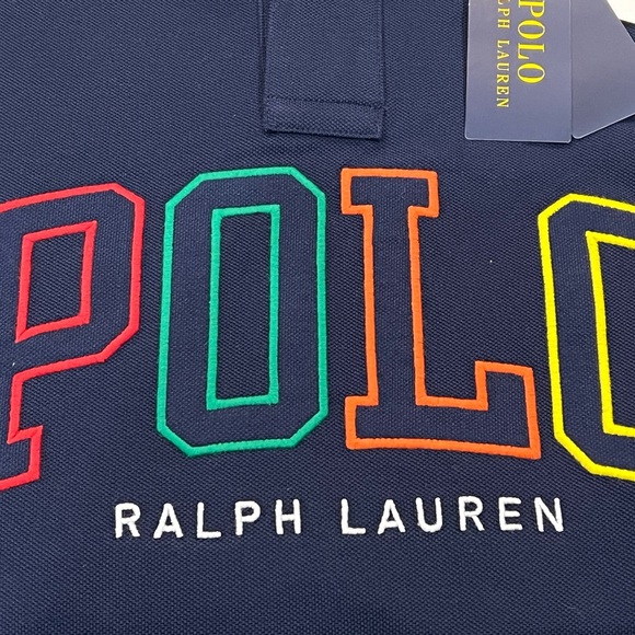 Polo Ralph Lauren Logo Mesh Shirt - Navy - Picture 6 of 9
